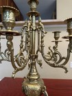 Pair Of French Or Italian Brevetatto Brass Candlesticks 20in W snuffers Amazing 