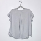 Athleta Girl With Ease Tee M 8-10 Gray Crew Neck Short Sleeve T Shirt Logo