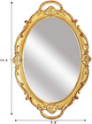 Portplugs Mirrored Tray decorative Mirror For Perfume Organizer Jewelry Dresser 