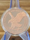 1 Oz Walking Liberty Copper Round Coin  999 Fine Bank Heist With Capsule U s a 