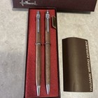 Vintage Hallmark Walnut Wood Mechanical Pencil And Pen Set 38-009-5012 