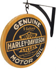 Harley Davidson Genuine Motor Oil 12   inch  Double Sided Pub Sign