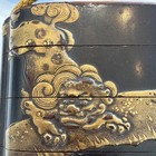 19th C  Japanese 4-case Gilt Lacquer Inro