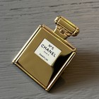 Chanel -lot Of 2 - Vip Gift Gabrielle  Perfume  Golden Pin   Rouge Lipstick Pin