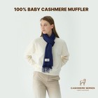 100  Baby Cashmere Deep Blue Scarf   Soft Warm Men Women Winter Muffler