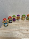 Vintage 1986 Playskool Glo Friends Lot 10 Glow Worm Finger Puppets Hasbro