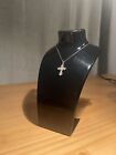 Cross Pendant Necklace Silver Plated For Women With Gift Box