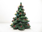 Vtg Ceramic Christmas Tree Mold Lighting Art Pottery Lamp Retro Mid Century