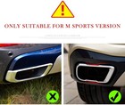 Bmw X5 X6 X7 M Sport Exhaust Tip Muffler Cover Black Stainless Steel