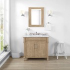 Aberdeen 24 In  X 32 In  Framed Wall Mount Mirror In Antique Oak