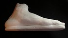 Vintage Antique Human Foot Cast Mold Medical Pop Art Sculpture Display Weird Odd
