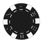 Classic Casino Style Striped Dice 11 5gm Poker Chip Sample Set - 10 New Chips 