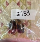 Antique 2 1 2    Fabulous Early Doll Shoes For  Antique Or Vintage Dolls  Lot 2733