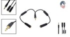 3 5mm Male To Dual 3 5mm Female Audio Splitter Cable With Volume Switch
