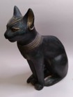 Scarce Agi Artisan Guild International Black Bastet Pharaoh Cat Egyptian Goddess