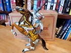 Very Nice 1930 s Marx  Tin Litho Wind Up Cowboy Rider  In Box