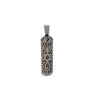 New Sterling Silver 925 Mezuzah   Scroll  Pendant menorah Messianic Grafted