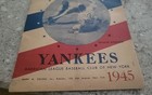 1945 New York Yankees Program Scorecard Vs The Detroit Tigers Mlb Baseball Rare