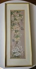 Vintage Chinese Silk Painting Signed Chang Butterfly Flowers Framed Art