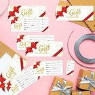 135 Pack Gift Certificate Cards With Detachable Stub 5 9x2 36 Inch Business