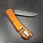 Bear   Son Usa Knives Bigfoot Sasquatch Orange Aluminum Small Farmhand Knife