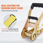 10 Pack Ratchet Tie Down Straps 10000 Lbs 2  X 30  Heavy Duty For Cargo