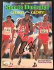 Carl Lewis Signed Vtg 1984 Sports Illustrated Jsa W coa Olympic Gold Newsstand 