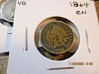 1864 Copper Nickel Indian Cent Very Good 1 Coin     Xo