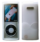 Protective Cover Clear Hard Case For 4th Gen Ipod Nano White Wave Interlocking