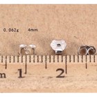 100 200pcs Solid 925 Sterling Silver Earring Stopper Safety Backs Jewelry