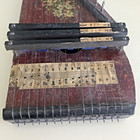 German Auto Harp Zither String Instrument Floral Design  Read Description