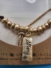 Bella Uno Bellissima Recycled Silver Plated  strong  Bracelet - Gold