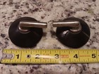 Edison  Cylinder Phonograph Earpieces     Original Antique Bakelite Parts Pair