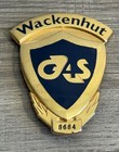 Vintage Wackenhut G4s Security Badge Obsolete Guard Pin 3 5    Gold Tone