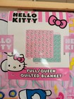 Sanrio Hello Kitty  strong Kitty  Full queen Quilted Blanket - 90x90in - Nwt