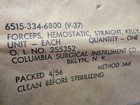 Vintage Dated   Sealed Medical Straight Hemostatic Forceps