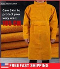 Cowhide Leather Welding Apron Heat Resistant Protective Clothing Apparel Suit