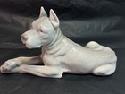 Antique German Gebruder Heubach Porcelain Great Dane Dog Figurine