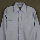 Vintage Elbeco Shirt 15-33 Blue Post Office Us Mail Carrier Uniform 1970s