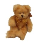 Russ Berrie Pennington Teddy Bear Plush Stuffed Animal Toy Gold Bow 9  New