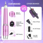 Electric Nail File Nail Drills Portable Efile Nail Drill With Led Display