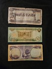 Iraq 10 - 250 Dinars  Lot Of 3 World Paper Money Banknotes Foreign Currency