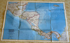 National Geographic Society Map - May 1973 -  Central America   Mexico - Vtg