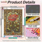 Diamond Art Kits For Adults Rose- Rose Diamond Painting Kit  5d Flowers Gem Art 