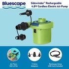 Bluescape 62239e  Green 4 8v 0 52 Psi 1500mah Electric Air Pump 565 L min