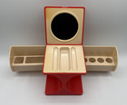 Vtg Vanity Make-up Cube Box Space-age Retro Mod Pop Art Mirror Mcm Read Descript