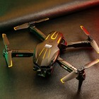 Rc Drone With 4k Hd Dual Camera Wifi Fpv Foldable Quadcopter Aircraft 5 Battery