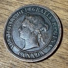 1876-h Canada Large One Cent Coin
