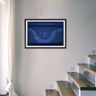 Higly Detailed Equatorial Star Map Poster - Constellations With Star Names -    