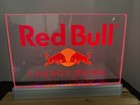 Vintage Red Bull Energy Drink Back Bar Led Light Up Acrylic Sign Man Cave Pub